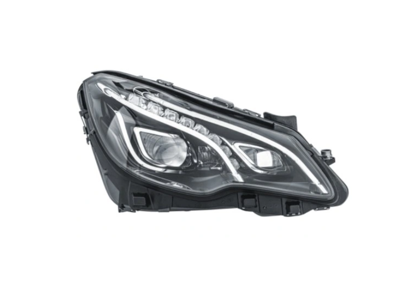 Far Mercedes Clasa E Coupe/Cabrio (C207), 01.2013-, montare fata, dreapta, cu lumini de zi tip LED; LED; electric; fara modul LED; LED; cu lumina viraje; fara marcaj &quot;MERCEDES-BENZ&quot;, HELLA