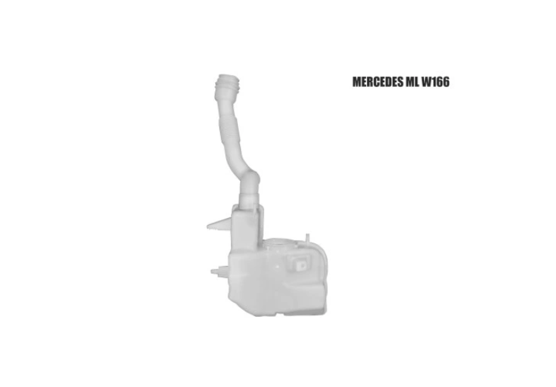 Rezervor spalator parbriz Mercedes Clasa Gl (X166), 06.2012-12.2015; Clasa Gle (W166), 08.2015-03.2020; Clasa Gls (X166), 11.2015-06.2019; Clasa Ml (W166), 11.2011-09.2015, gaura senzor,versiune cu rezervor incalzit, 2 gauri pompe ,Cu gura umplere