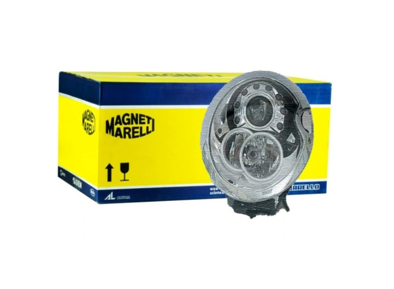 Far Mini One/Cooper/Cabrio (R50/R52/R53), 07.2004-07.2007, montare fata, stanga, D2S+H7; electric; cu motor; cu bec; xenon, MAGNETI MARELLI