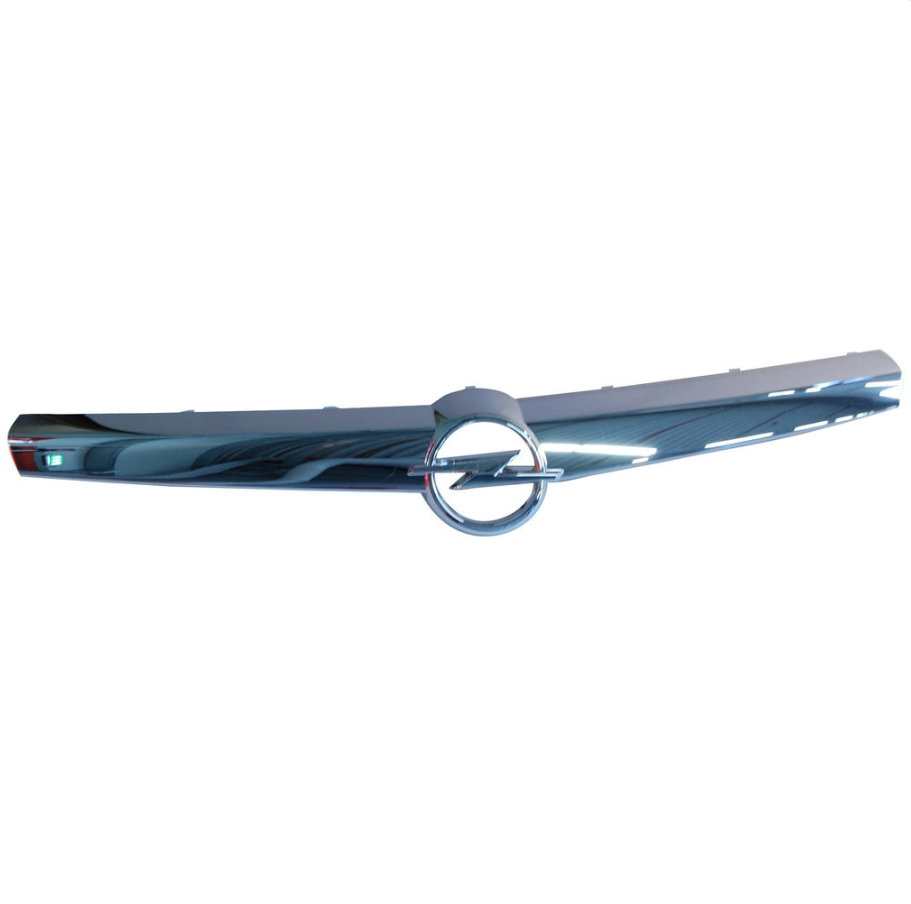 Ornament grila Opel Astra H, 04.2007-12.2012, model: 5 usi, Combi, montare fata, cromat, original