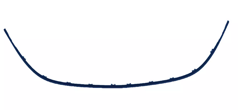 Ornament grila bara protectie, spoiler Opel Astra J, 2012-, montare fata, negru, RapidAuto