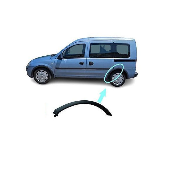 Ornament pasaj roata Opel Corsa/Combo C, 07.2000-10.2003, model: Combo, montare spate, stanga, RapidAuto