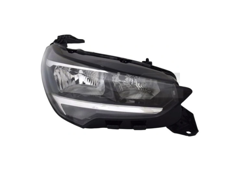 Far Opel Corsa/-E F, 06.2019-12.2023, montare fata, dreapta, H15+H7+PWY24W; electric; cu motor; Omologare: SAE; halogen, TYC