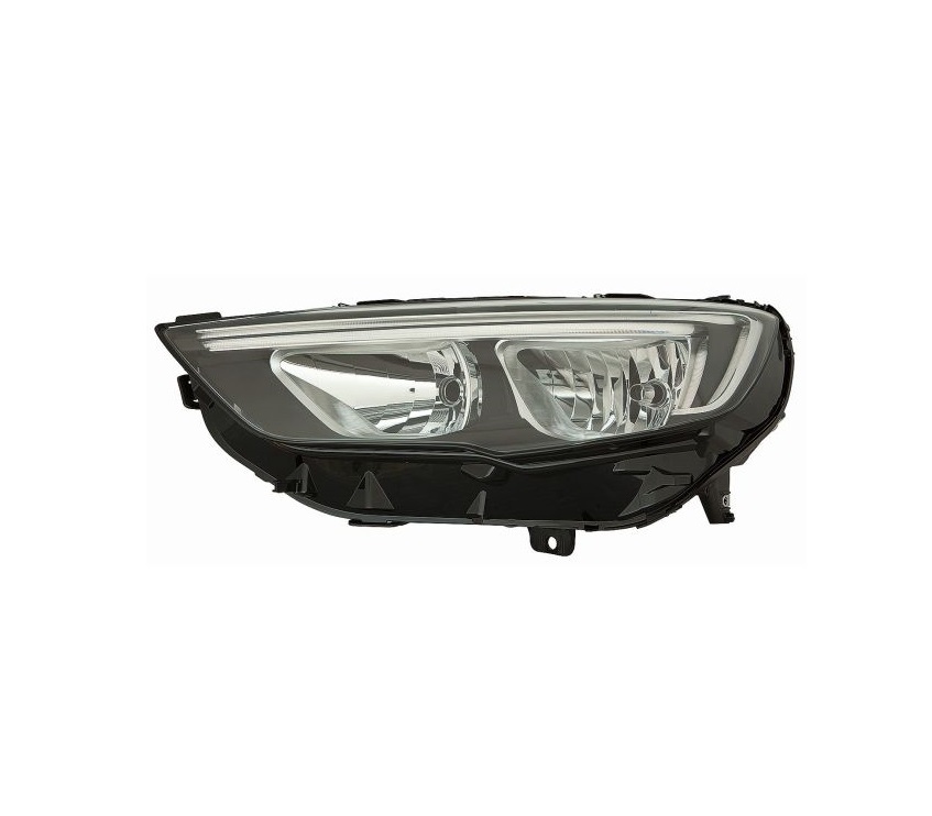 Far Opel Insignia, 03.2017-06.2020, montare fata, stanga, cu lumini de zi tip LED; H7+H7+LED; electric; fara modul LED; cu motor; halogen, DEPO