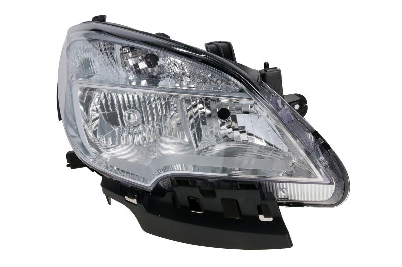 Far Opel Mokka, 12.2012-09.2016, montare fata, dreapta, cu lumina de zi; H7+HB3+W21/5W+WY21W; electric; argintiu; halogen, OE