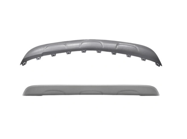 Spoiler bara protectie Opel Mokka X, 09.2016-, montare fata, argintiu, RapidAuto
