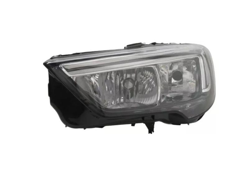 Far Opel Crossland X, 03.2017-01.2021, montare fata, stanga, cu lumini de zi tip LED; H7+H7+PSY24W; electric; cu motor; halogen, DEPO