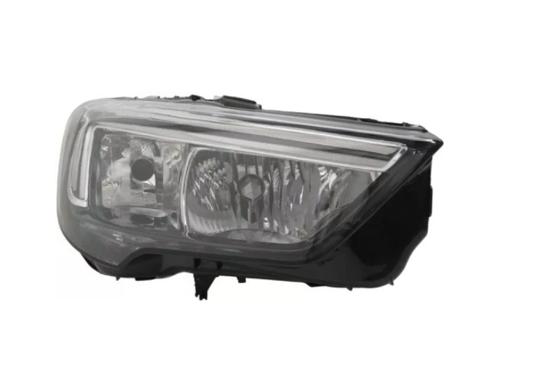 Far Opel Crossland X, 03.2017-01.2021, montare fata, dreapta, cu lumini de zi tip LED; H7+H7+PSY24W; electric; cu motor; halogen, DEPO