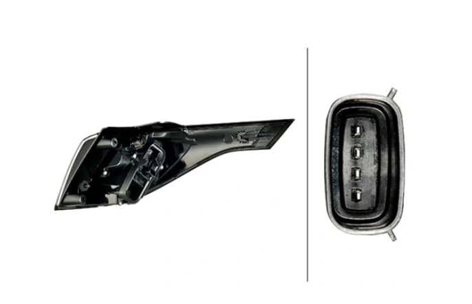 Stop spate, lampa Opel Crossland X, 03.2017-01.2021, montare spate, stanga, P21/5W+PY21W; negru; cu locas bec; exterior; Numar functii iluminare:3, HELLA