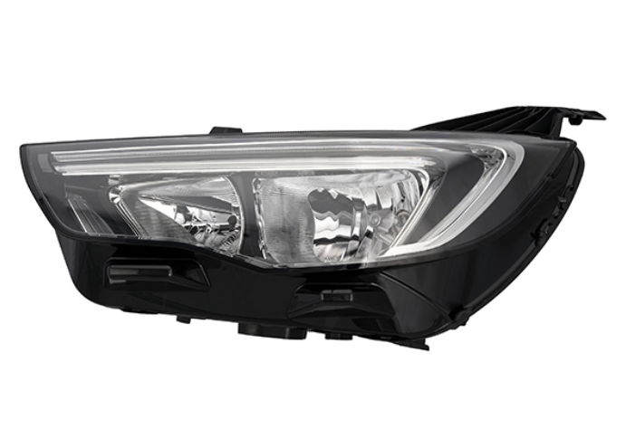 Far Opel Grandland X, 06.2017-08.2021, montare fata, dreapta, H7+H7+LED+PSY24W; electric; fara deckel; fara modul LED; cu modul LED; cu motor; halogen, VISTEON / VARROC