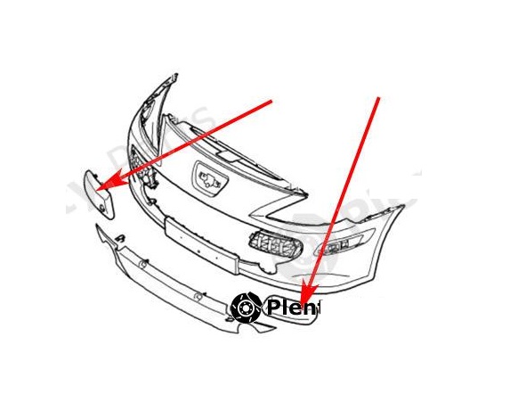 Spoiler bara protectie Peugeot 307 (3_), 09.2005-09.2007, montare fata, stanga+dreapta, complet, RapidAuto