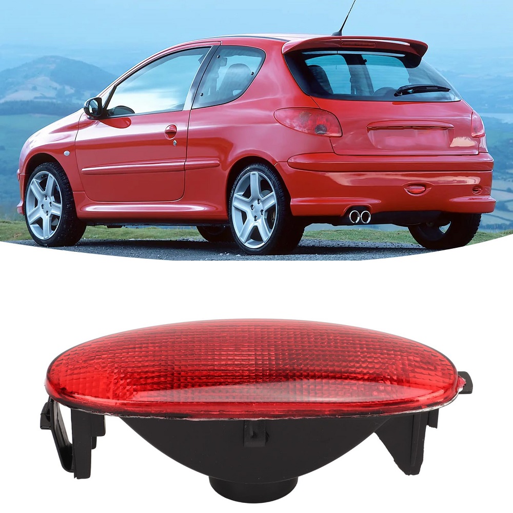 Lampa ceata spate Peugeot 206 (2_), 01.1998-04.2009, montare spate, P21W; rosu; cu soclu bec; DEPO