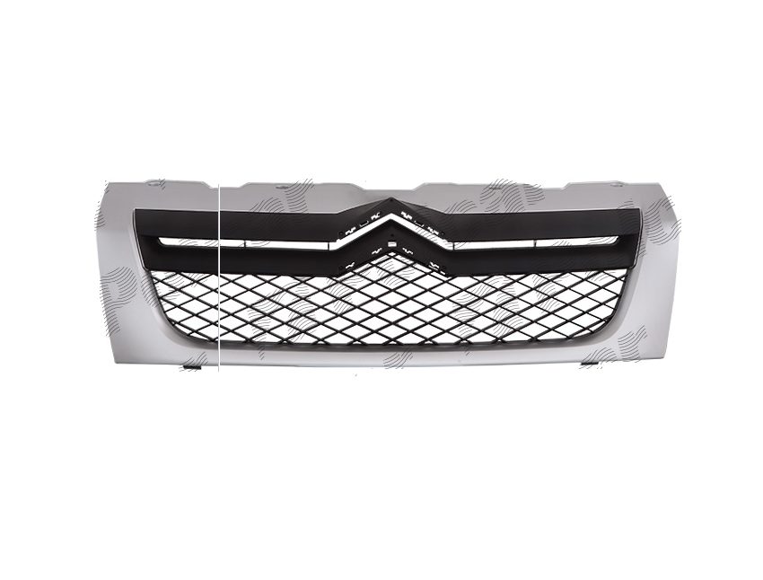 Grila radiator Citroen Jumper (250), 09.2006-08.2014, montare fata, neted, cu rama argintie; grunduit, RapidAuto