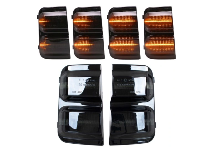 Lampa semnalizare oglinda Peugeot Boxer (250), Fiat Ducato (250), Citroen Jumper (250), 09.2006-08.2014-, model tuning, montare fata, semnalizare dinamica; LED; fumuriu; RapidAuto
