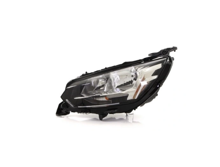 Far Peugeot 208, 06.2019-; 2008/E-2008, 11.2019-01.2024, montare fata, stanga, fara lumini de zi; fara lampa parcare; H18+H9+PY21W; electric; fara motor; halogen, DEPO