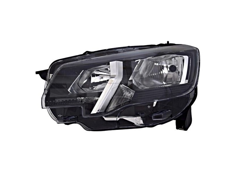 Far Peugeot Partner/Rifter, 06.2018-, montare fata, stanga, cu lumina de zi; H1+H7+PY21W+W21/5W; electric; halogen; marcaj &quot;Peugeot&quot;, VALEO