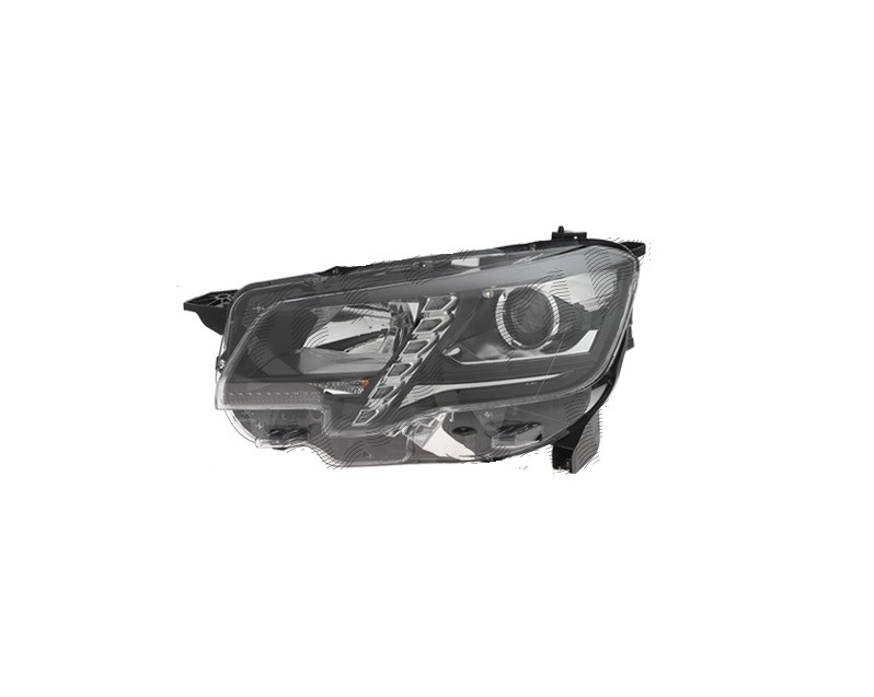 Far Peugeot Partner/Rifter, 06.2018-, montare fata, stanga, cu lumini de zi tip LED; H1+H7+LED+PY21W; electric; cu becuri; halogen; marcaj &quot;Peugeot&quot;, VALEO