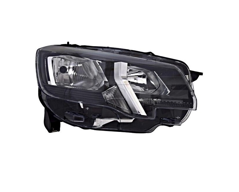 Far Peugeot Partner/Rifter, 06.2018-, montare fata, dreapta, cu lumina de zi; H1+H7+PY21W+W21/5W; electric; halogen; marcaj &quot;Peugeot&quot;, VALEO