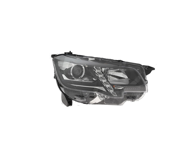 Far Peugeot Partner/Rifter, 06.2018-, montare fata, dreapta, cu lumini de zi tip LED; H1+H7+LED+PY21W; electric; cu becuri; halogen; marcaj &quot;Peugeot&quot;, VALEO