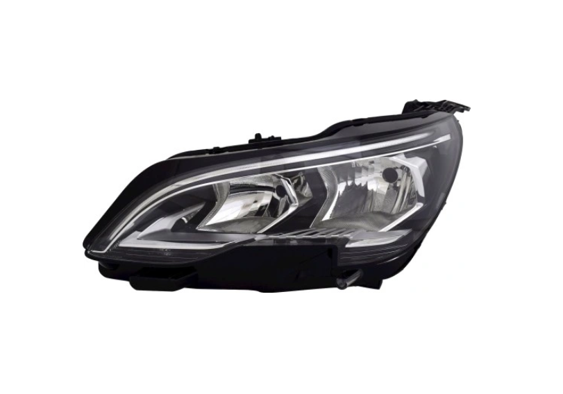 Far Peugeot 3008, 10.2016-12.2020; 5008, 04.2017-12.2020, montare fata, stanga, cu lumini de zi tip LED; H7+HB3+LED+PWY24W; electric; fara modul LED; cu motor; halogen, TYC
