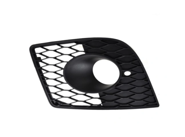 Grila bara protectie, spoiler Seat Leon (1p1), 06.2005-08.2009, model: Cupra, FR, montare fata, stanga, negru; gauri proiectoare, OE