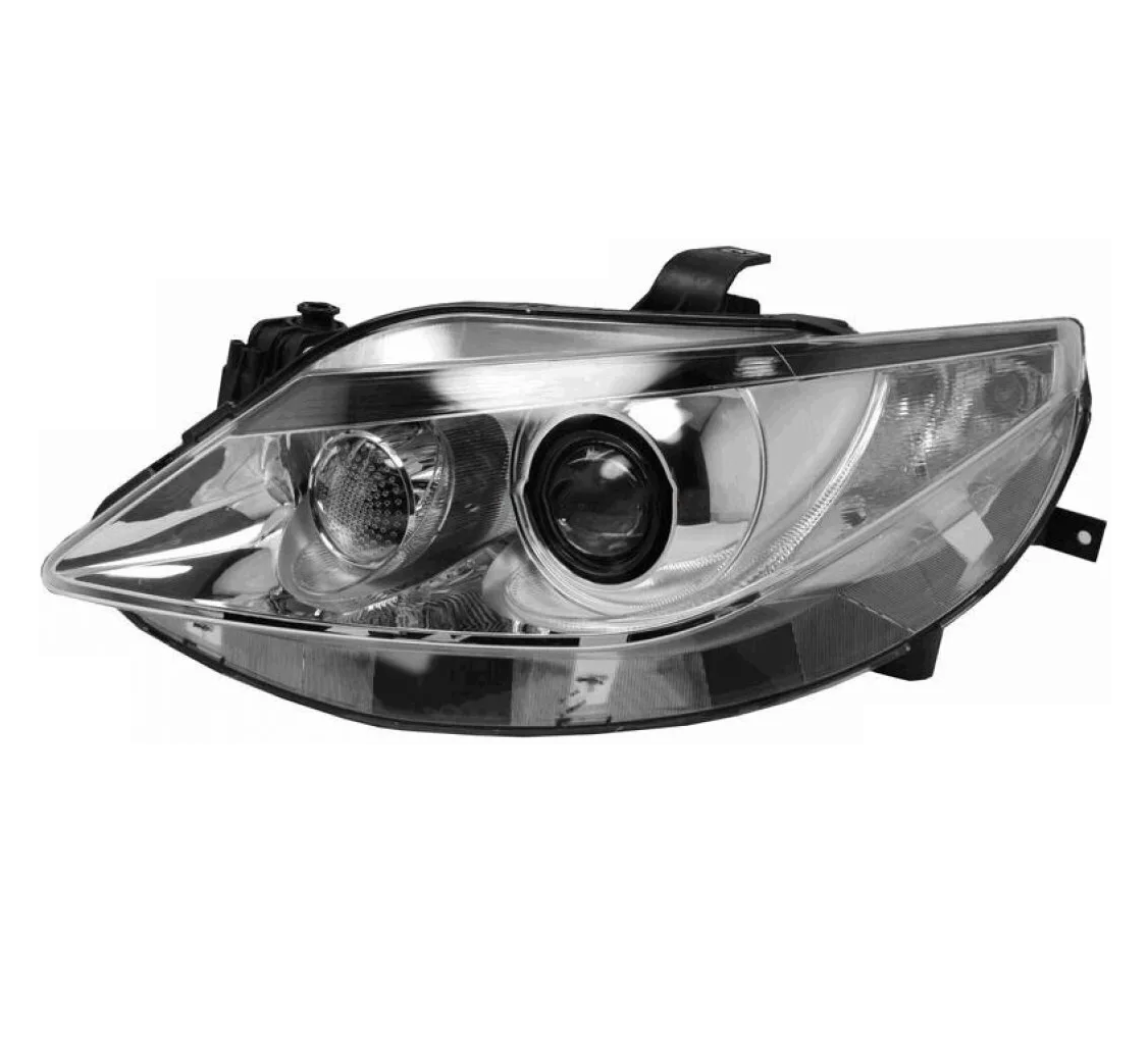 Far Seat Ibiza (6j), 04.2008-04.2012, montare fata, stanga, D1S+P21W+PY21W+W5W; electric; argintiu; fara ballast; cu bec xenon; cu motor; xenon; cu lumina viraje, VALEO