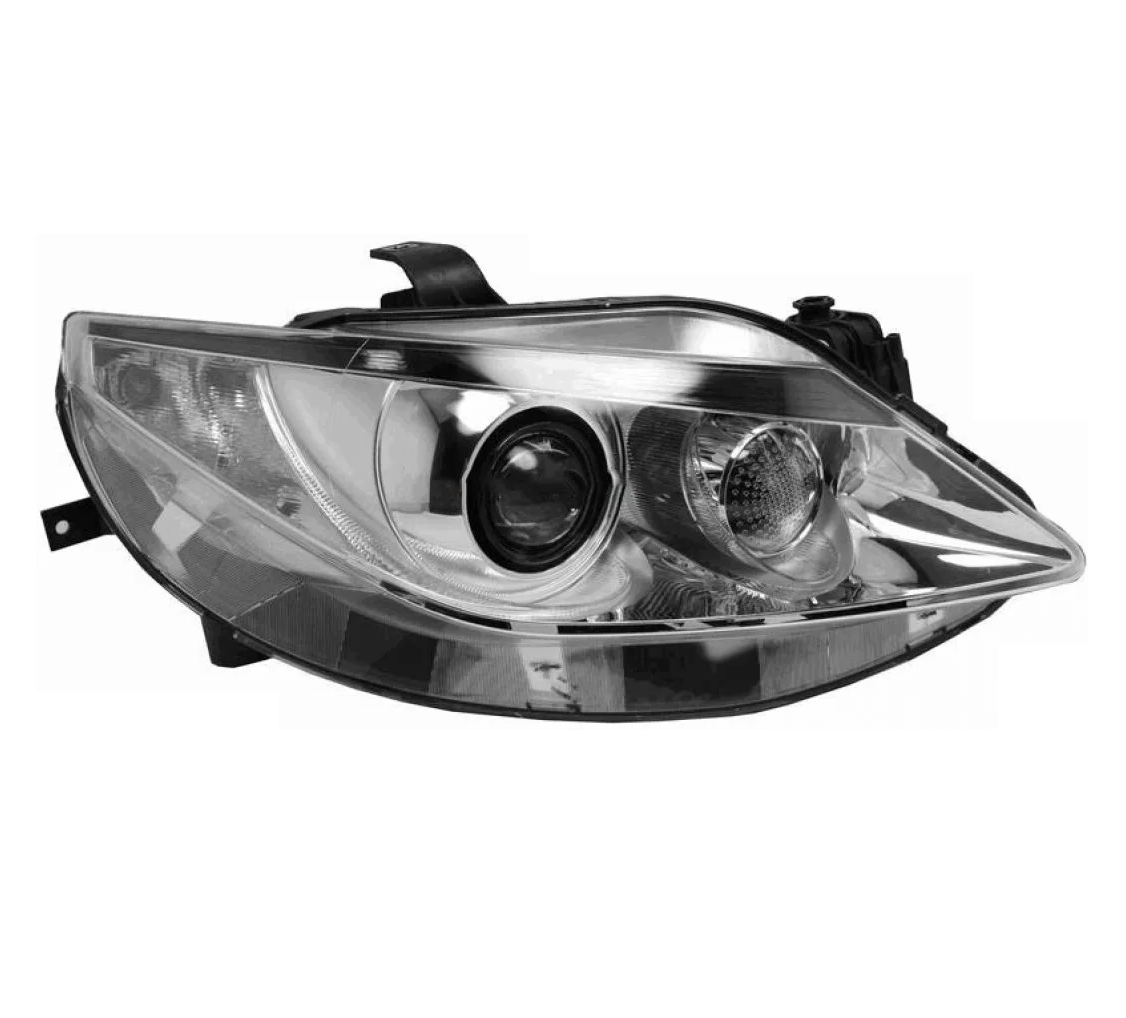 Far Seat Ibiza (6j), 04.2008-04.2012, montare fata, dreapta, D1S+P21W+PY21W+W5W; electric; argintiu; fara ballast; cu bec xenon; cu motor; xenon; cu lumina viraje, VALEO