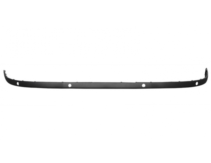 Ornament bara protectie, spoiler Skoda Fabia (6y), 04.2000-03.2007, model: Combi, Sedan, montare spate, cu gauri senzori parcare (PDC); negru, OE