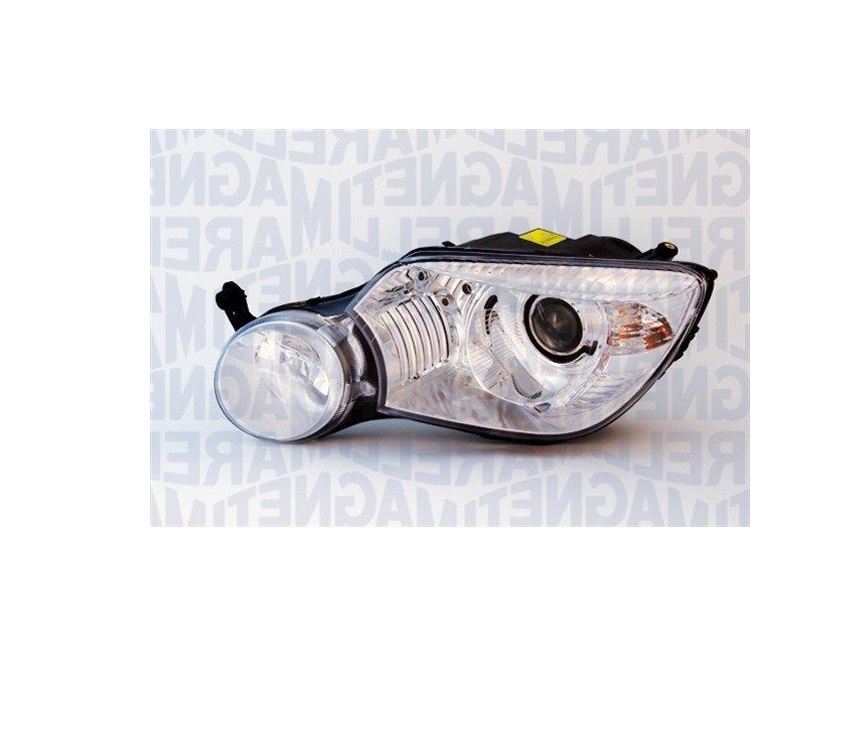 Far Skoda Yeti (5l), 09.2009-09.2013, montare fata, stanga, D1S+H7; electric; cu balast; cu motor; xenon; cu lumina viraje; fara marcaj &quot;Yeti&quot;, MAGNETI MARELLI