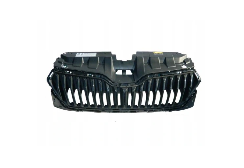 Grila radiator Skoda Fabia, 07.2018-, montare fata, negru, RapidAuto