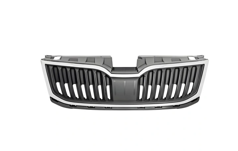 Grila radiator Skoda Octavia Iii (5e), 03.2017-09.2020, montare fata, cu rama crom; negru; complet, RapidAuto