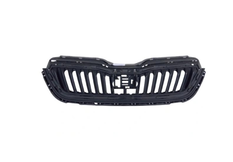 Grila radiator Skoda Scala, 04.2019-, montare fata, negru/negru, RapidAuto