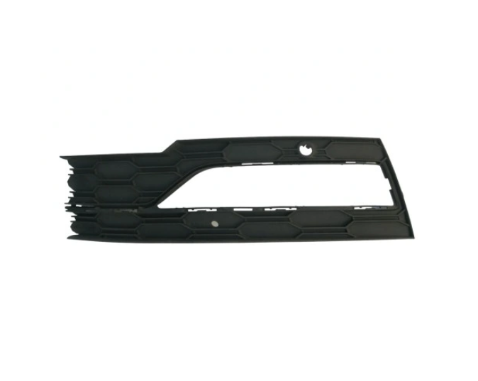 Grila bara protectie, spoiler Skoda Octavia, 04.2020-, model: Style, montare fata, stanga, cu locas proiectoare; gaura senzor parcare, RapidAuto