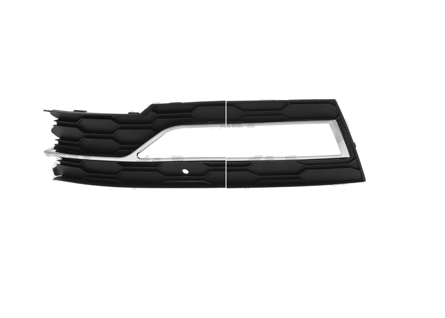 Grila bara protectie, spoiler Skoda Octavia, 04.2020-, model: Style, montare fata, dreapta, cu locas proiectoare; gaura senzor parcare, RapidAuto
