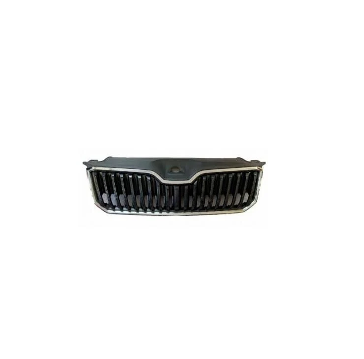 Grila radiator Skoda Superb (3v), 05.2015-06.2024, montare fata, cu rama crom; vopsit; negru; cu ACC, RapidAuto