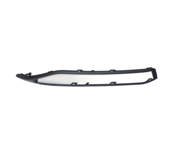 Ornament grila bara protectie, spoiler Skoda Superb (3v), 2019-06.2024, montare fata, stanga, negru/negru, RapidAuto