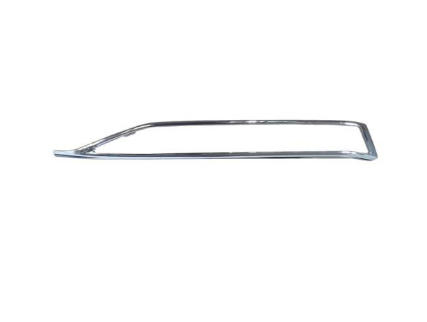 Ornament grila bara protectie, spoiler Skoda Superb (3v), 2019-06.2024, montare fata, stanga, cromat, RapidAuto