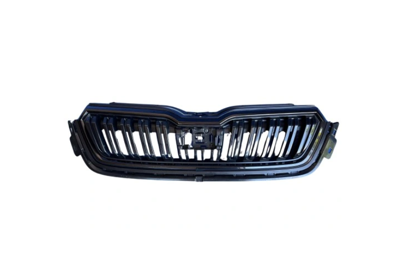 Grila radiator Skoda Kamiq, 06.2019-; 658853653, Negru/Negru, montare fata, negru/negru, RapidAuto