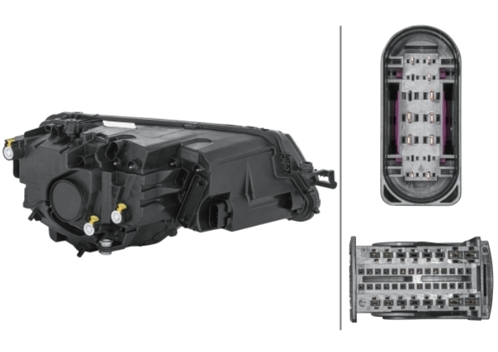 Far Skoda Karoq, 08.2017-12.2019, montare fata, stanga, cu lumini de zi tip LED; cu lampa ceata LED; LED; electric; fara modul LED; LED; Numar functii iluminare:6, VISTEON / VARROC