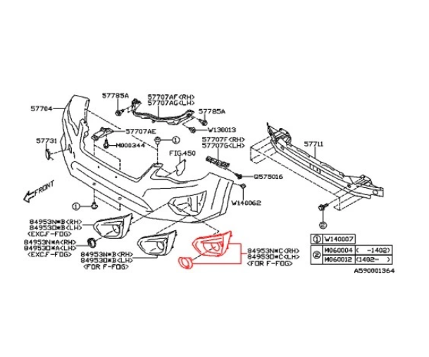 Grila bara protectie, spoiler Subaru Impreza (Gp/Gj), 06.2011-, montare fata, stanga, cu locas proiectoare; cu laminat cromate, RapidAuto
