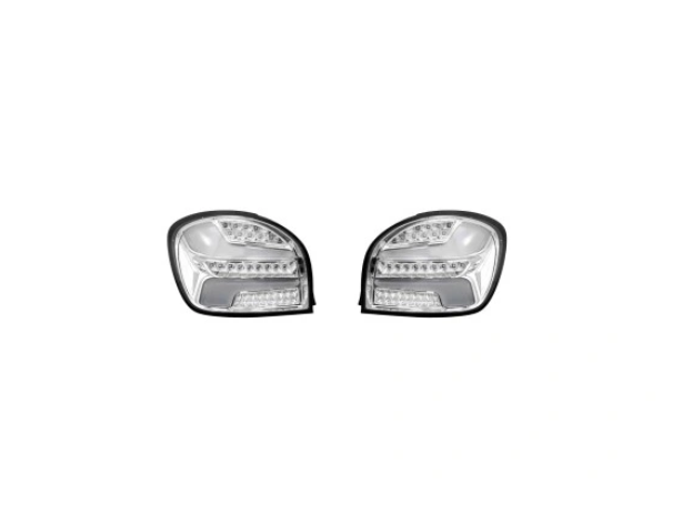Stop spate, lampa Suzuki Baleno, 06.2016-, model tuning, montare spate, stanga+dreapta, LED; transparent, argintiu; tuning; Omologare: nu; Taiwan