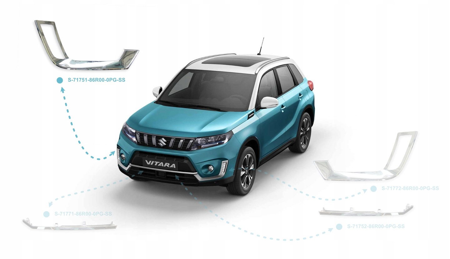 Rama lumini de zi, Daytime running, Suzuki Vitara, 2019-, montare fata, dreapta, cromat, RapidAuto