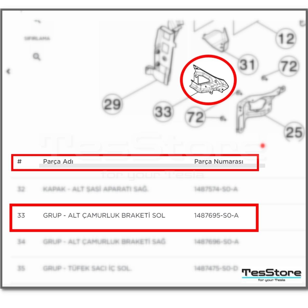 Suport aripa fata Tesla Model Y, 03.2020-, montare fata, dreapta, tabla; inferior, fata, RapidAuto