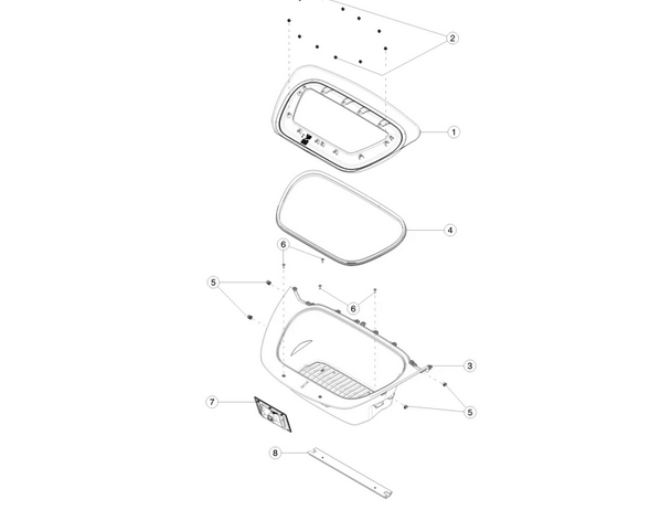 Traversa, Armatura sasiu Tesla Model Y, 03.2020-, montare fata, Traversa / Armatura portbagaj; aluminiu; inferior, RapidAuto