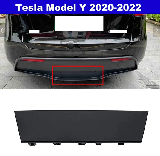 Ornament spoiler bara protectie Tesla Model Y, 03.2020-, montare spate, RapidAuto