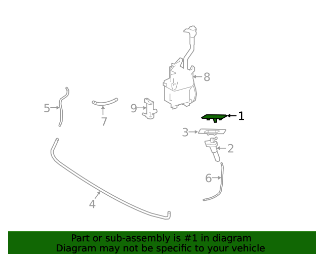 Capac spalator far Lexus Rx (Al20), 2019-, montare fata, dreapta, RapidAuto