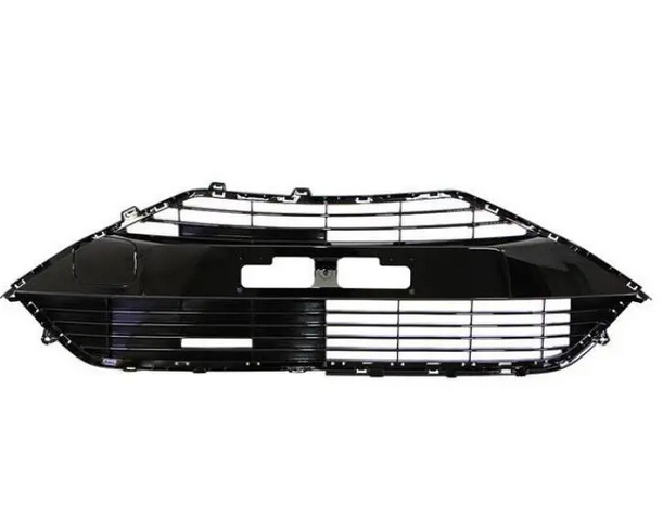 Grila bara protectie, spoiler Toyota Aygo, 2018-12.2022, montare fata, Negru lucios, RapidAuto
