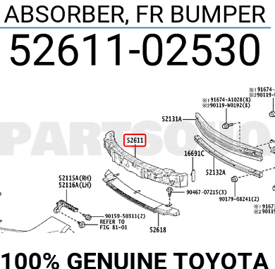 Absorbant soc bara fata Toyota Corolla (E210), 07.2018-, model: Sedan, OE