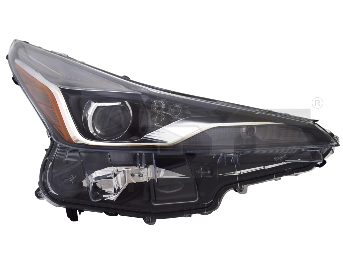 Far Toyota Prius (Xw50), 01.2019-11.2022, model: versiune europeana, montare fata, dreapta, LED; electric; fara modul semnalizator fata LED; fara modul LED; cu motor; LED, TYC