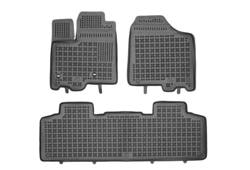 Covorase auto Toyota Sienna, 01.2010-08.2017, model: Versiunea pentru 7 persoane, negru; elastomer, RapidAuto